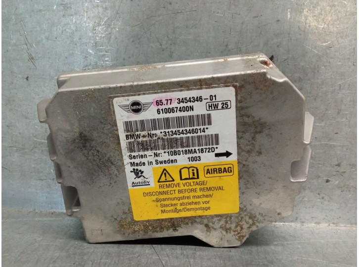 Recambio de centralita airbag para mini mini clubman (r55) cooper d referencia OEM IAM 65773454346 10B18MA1872D 313454346014