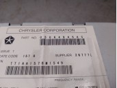 Recambio de sistema audio / radio cd para jeep compass 2.0 crd cat referencia OEM IAM 05064945AC 