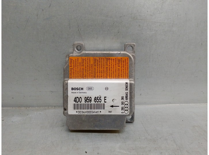 Recambio de centralita airbag para audi a8 (d2) 4.2 v8 32v referencia OEM IAM 4D0959655E 0285001265 BOSCH