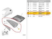 Recambio de molduras traseras para citroën c4 spacetourer (3d_) 1.5 bluehdi 130 referencia OEM IAM 9826200880 9826200880 