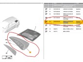 Recambio de molduras traseras para citroën c4 spacetourer (3d_) 1.5 bluehdi 130 referencia OEM IAM 9826201080 9826201080 