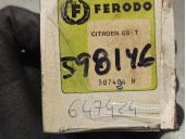 Recambio de pastillas de freno para citroën gsa referencia OEM IAM 598146  