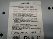 Replacement audio system / CD radio for Jaguar X-Type 2.0 D Executive OEM IAM reference 4X4318B876AB 