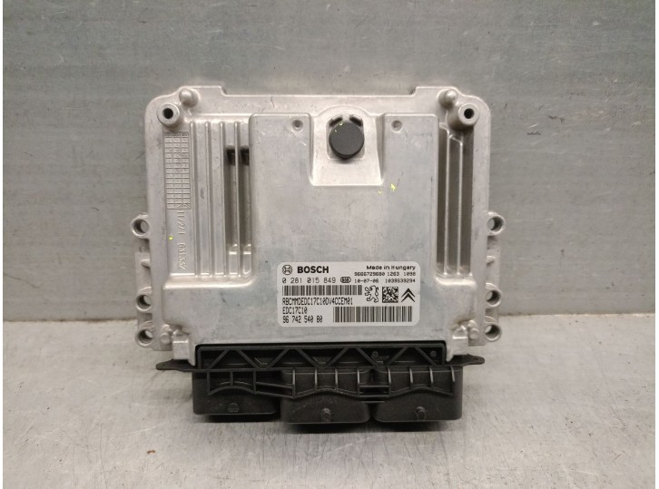 Recambio de centralita motor uce para peugeot 207 hdi referencia OEM IAM 9674254080  0281015849 BOSCH