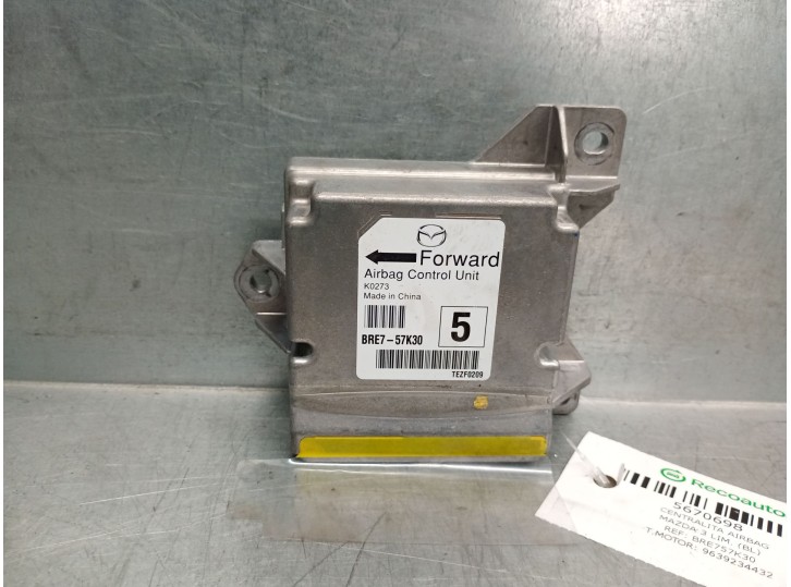 Recambio de centralita airbag para mazda 3 lim. (bl) 2.2 turbodiesel cat referencia OEM IAM BRE757K30  