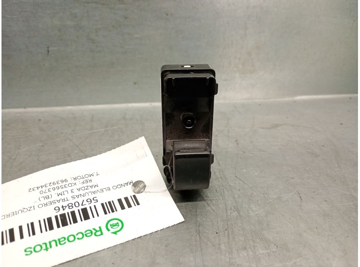 Recambio de mando elevalunas trasero izquierdo para mazda 3 lim. (bl) 2.2 turbodiesel cat referencia OEM IAM KD3566370 