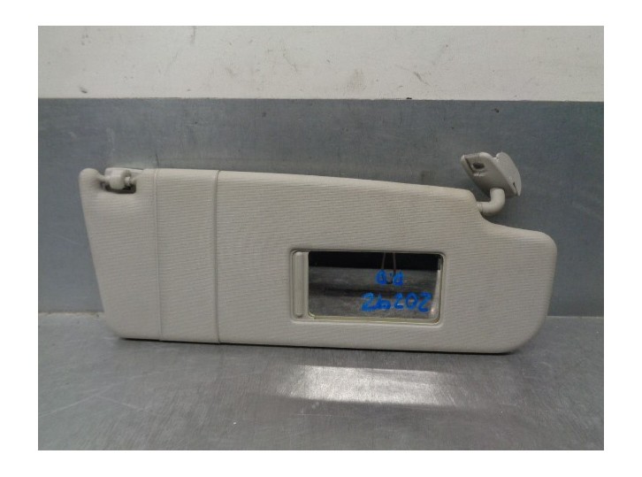 Recambio de parasol derecho para skoda octavia berlina (1z3) 1.9 tdi dpf referencia OEM IAM 1Z0857552Q 1Z0857552AD 