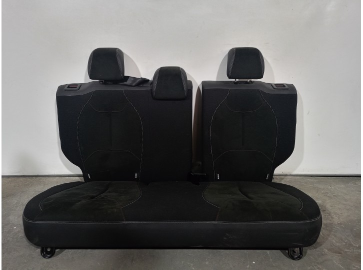 Recambio de asientos traseros para citroën ds3 1.2 12v e-thp referencia OEM IAM 8925L6 TELA Y CUERO NEGRO 3 PUERTAS