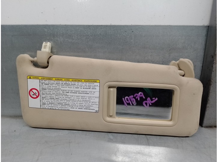 Recambio de parasol derecho para lexus is 200 (ds2/is2) d-cat referencia OEM IAM 7431053180A0 