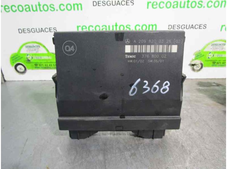Recambio de modulo electronico para mercedes-benz clase clk (w209) coupe 320 (209.365) referencia OEM IAM A2098200326 