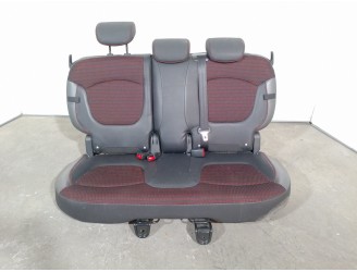 Recambio de asientos traseros para renault captur 1.5 dci diesel fap energy referencia OEM IAM 4805472 TELA NEGRA Y ROJO 5 PUERT