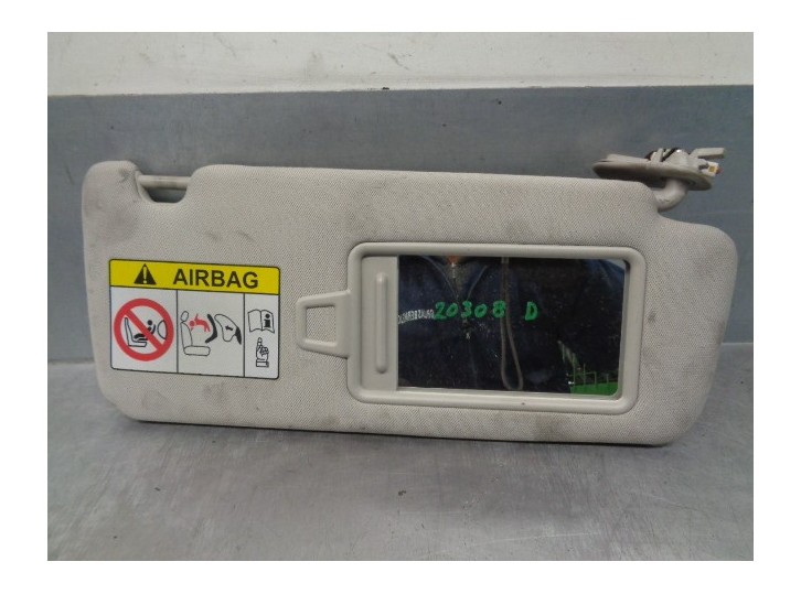 Recambio de parasol derecho para kia optima 1.7 crdi cat referencia OEM IAM 85202D4050BGA 