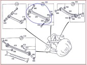 Replacement rear left upper suspension arm for Mercedes-Benz E-Class (W210) saloon 320 (210.065) OEM I reference