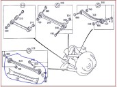 Replacement rear right lower suspension arm for Mercedes-Benz E-Class (W210) saloon 320 (210.065) OEM IAM reference