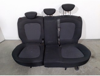 Recambio de asientos traseros para hyundai i20 i (pb, pbt) 1.1 crdi referencia OEM IAM 4941231 TELA NEGRA Y GRIS OSCURO 5 PUERTA