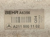 Recambio de intercooler para mercedes-benz clase e (w211) berlina 3.2 cdi cat referencia OEM IAM A2115001102 A6356 BEHR