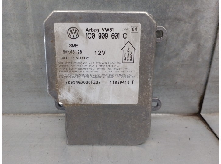 Recambio de centralita airbag para skoda fabia (6y2/6y3) 1.4 referencia OEM IAM 1C0909601C 5WK43126 SIEMENS
