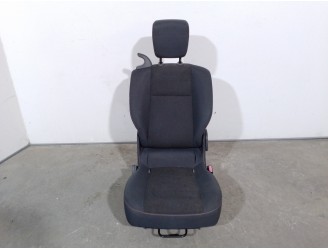 Recambio de asientos trasero derecho para renault scenic ii dci diesel referencia OEM IAM 4811923 TELA NEGRA Y LINEA NARANJA 5 P