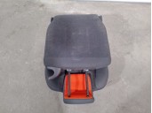 Recambio de asientos trasero derecho para renault scenic ii dci diesel referencia OEM IAM 4811923 TELA NEGRA Y LINEA NARANJA 5 P