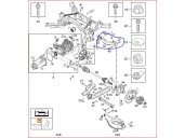 Replacement rear right upper suspension arm for Opel Antara 2.0 CDTI CAT (Z 20 DMH / LLW) OEM IAM reference 96626419