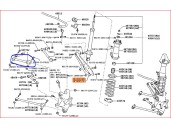 Recambio de brazo suspension superior trasero izquierdo para lexus is 200 (ds2/is2) d-cat referencia OEM IAM 4877030080 