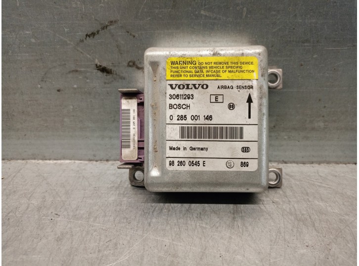 Recambio de centralita airbag para volvo v40 familiar td referencia OEM IAM 30611293 0285001156 BOSCH