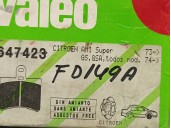 Recambio de pastillas de freno para toyota carina (t19) 1.6 16v cat referencia OEM IAM FD149A  