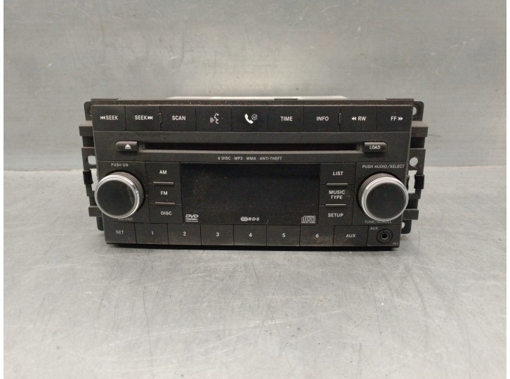 Recambio de sistema audio / radio cd para dodge journey 2.4 16v referencia OEM IAM 05064924AG 5064942AA 