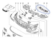 Recambio de refuerzo paragolpes delantero para renault megane i classic (la0) referencia OEM IAM 620926845R  