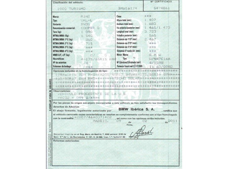 mini mini (r56) del año 2011