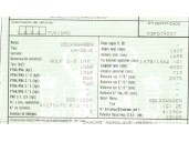 volkswagen golf iii berlina (1h1) del año 1993
