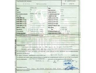 aprilia atlantic 500 del año 2007