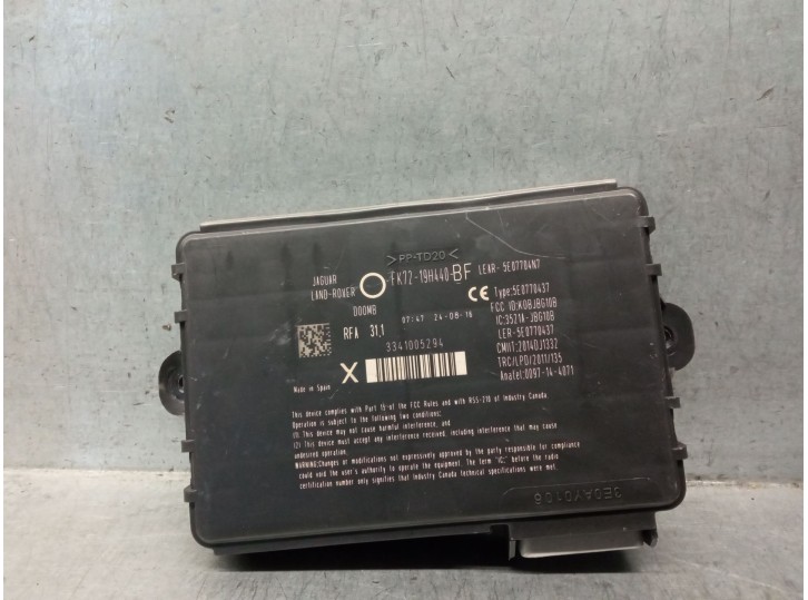 Recambio de modulo electronico para jaguar f-pace (x761) 2.0 td4 referencia OEM IAM FK7219H440BF 5E07704N7 