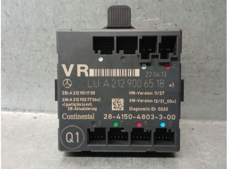 Recambio de centralita cierre para mercedes-benz clase e (w212) e 350 bluetec referencia OEM IAM A2129006518 2841504803300 CONT