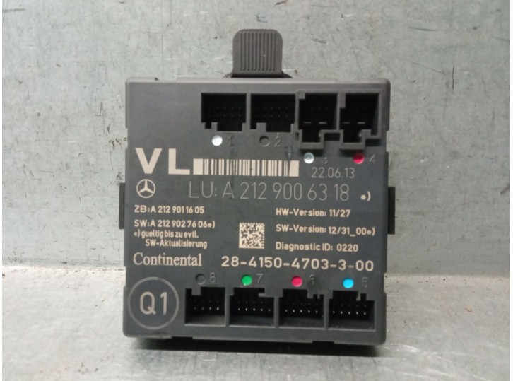 Recambio de centralita cierre para mercedes-benz clase e (w212) e 350 bluetec referencia OEM IAM A2129006318 2841504803300 CONT
