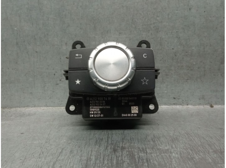 Recambio de mando multifuncion para mercedes-benz clase e (w212) e 350 bluetec referencia OEM IAM A2129007619 A2129007619 