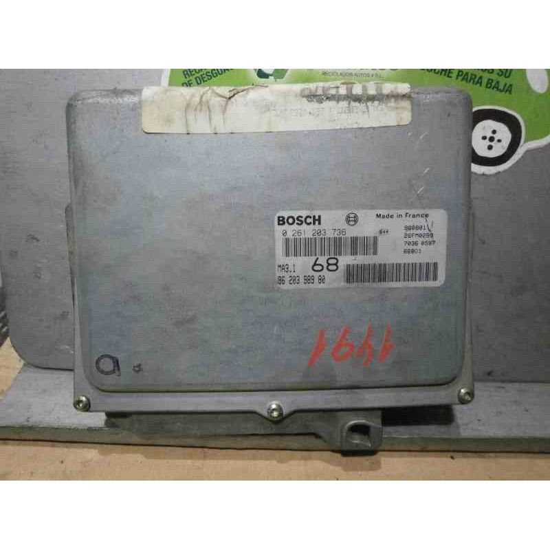 Recambio de centralita motor uce para citroen saxo 1.1 referencia OEM IAM 9620398980 0261203736 BOSCH