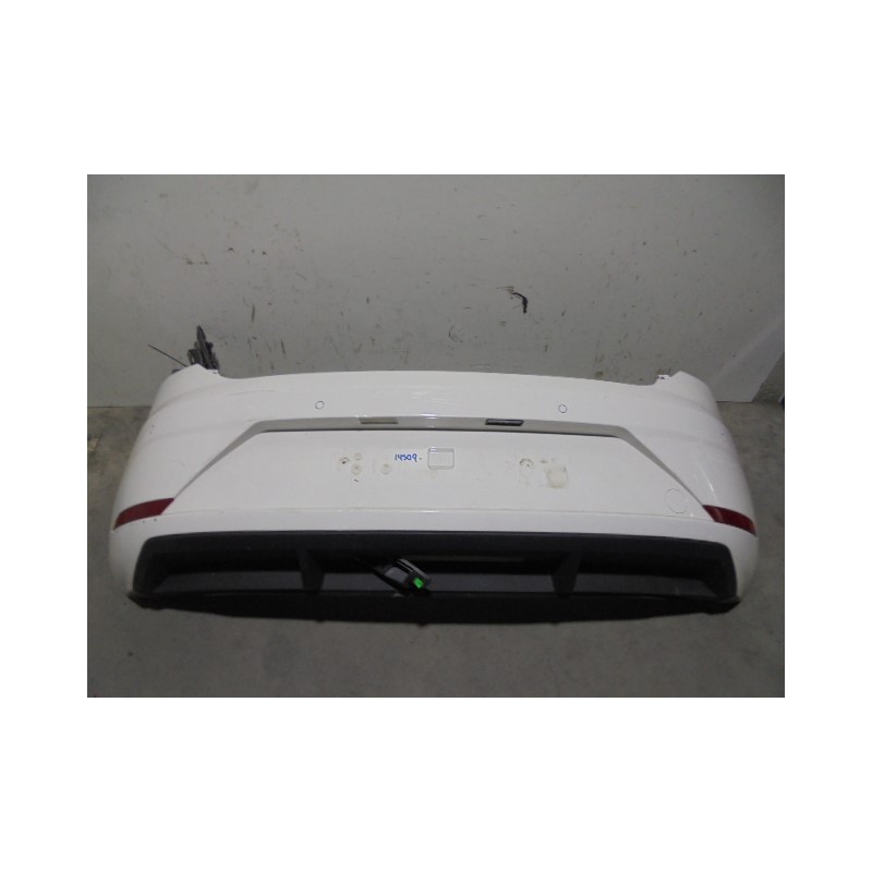 Recambio de paragolpes trasero para seat leon (5f1) 1.6 tdi referencia OEM IAM 5F0807421M BLANCO 5 PUERTAS