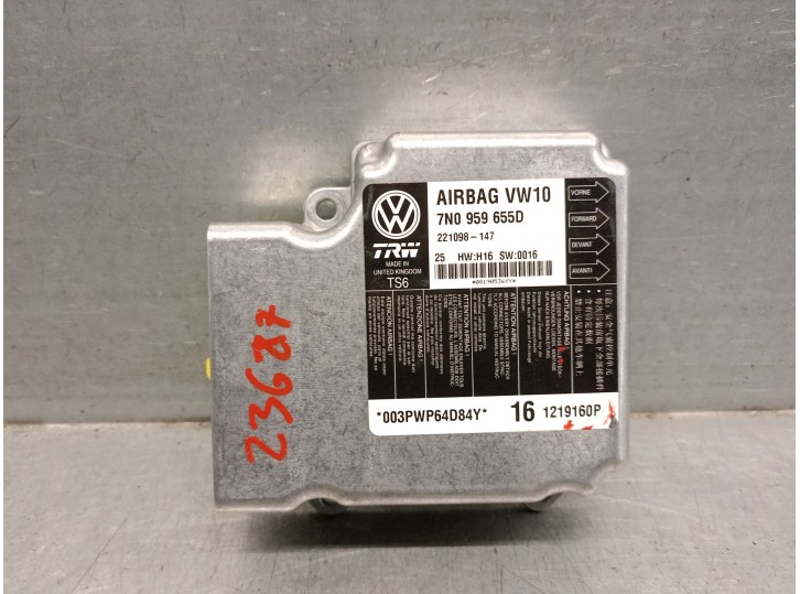 Recambio de centralita airbag para seat alhambra (710, 711) 1.4 tsi referencia OEM IAM 7N959655D  TRW