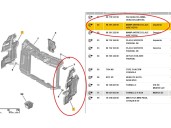 Recambio de molduras delanteras para citroën c3 iii (sx) 1.2 puretech 82 referencia OEM IAM 9836122580 9836122580 