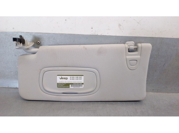 Replacement left sun visor for Jeep Compass (MP, M6, MV, M7) 2.0 CRD 4x4 OEM IAM reference 5SY78PS4AB 5SY78PS4AB 
