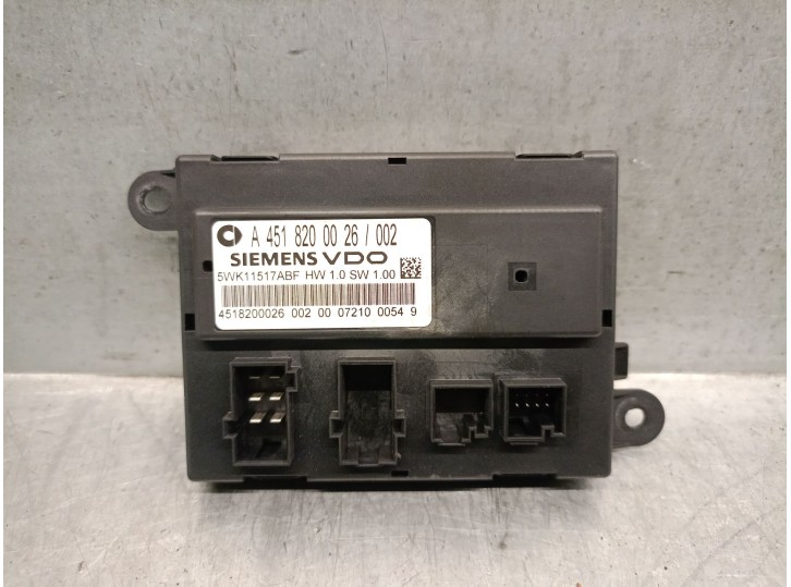 Replacement electronic module for Smart Coupe 1.0 CAT OEM IAM reference A4518200026 SIEMENS