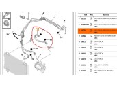 Recambio de tubos aire acondicionado para peugeot 3008 i monospace (0u_) 1.6 hdi referencia OEM IAM 647736 647736 