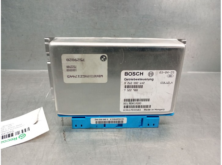 Recambio de centralita cambio automatico para bmw serie 5 berlina (e39) 2.2 24v cat referencia OEM IAM 7522980 0260002642 BOSCH