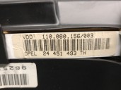 Recambio de cuadro instrumentos para opel astra g berlina 2.0 dti referencia OEM IAM 96251051 1256229 VDO