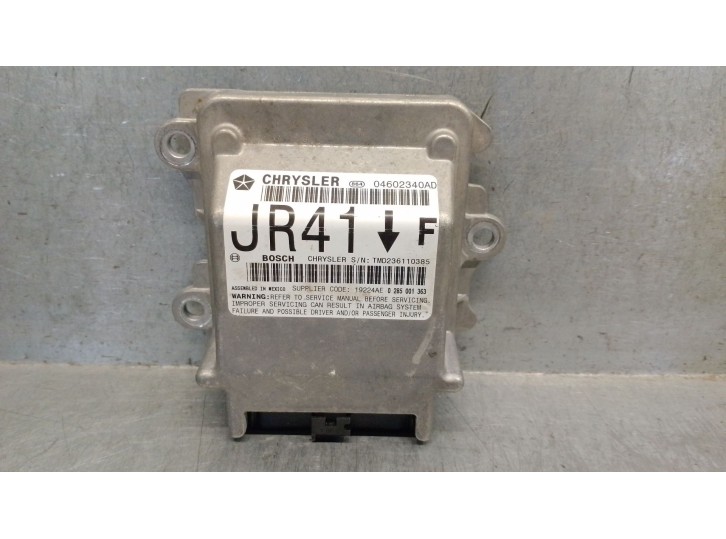 Recambio de centralita airbag para chrysler sebring berlina (jr41) 2.0 le referencia OEM IAM 04602340AD 4602340AD BOSCH