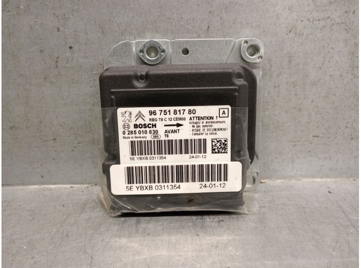 Recambio de centralita airbag para peugeot 5008 (0u_, 0e_) 2.0 hdi 150 / bluehdi 150 referencia OEM IAM 9675181780  BOSCH