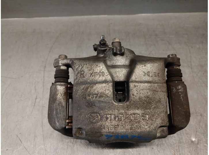 Replacement right front brake caliper for Mazda 3 lim. (BL) 2.2 turbodiesel cat OEM IAM reference B4Y03398ZB B4Y03398ZB 