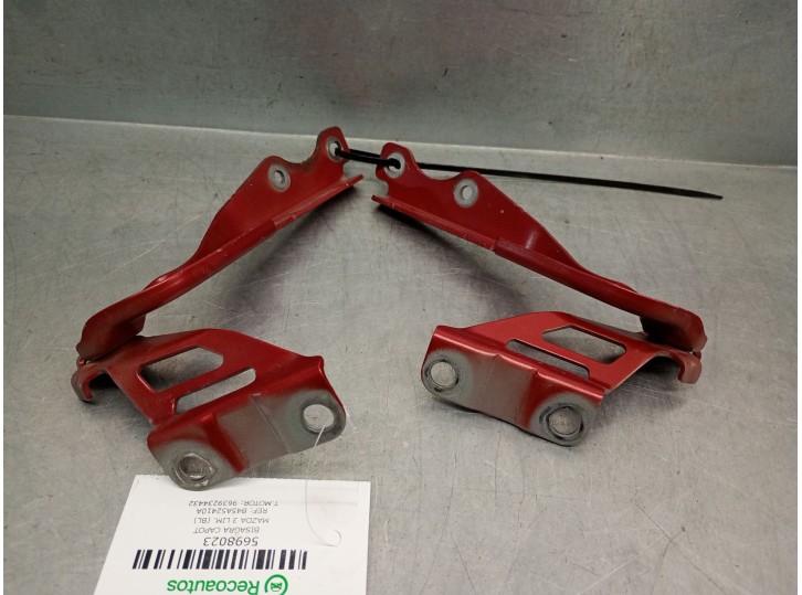 Recambio de bisagra capot para mazda 3 lim. (bl) 2.2 turbodiesel cat referencia OEM IAM B45A52410A B45A52410A 