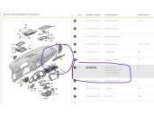Recambio de moldura para volkswagen tiguan (5n) acdpcax0 1.5 110kw referencia OEM IAM 5NB858418 5NB858418 